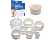 Kitchen Craft Biscuit & Pastry Cutters (Set of 7 Double Edged)